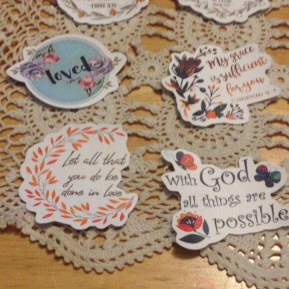 Bible Quotes and Christian Inspiration Stickers Bundle - Picture 6 of 7